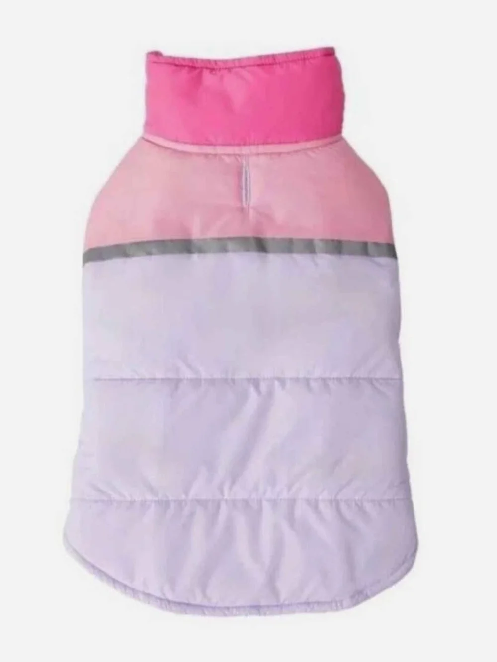 32 Degrees Heat Pink & Lavender Dog Puffer Coat - Lightweight Warm Jacket Size L